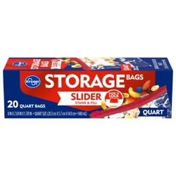 Kroger Stand & Fill Quart Slider Storage Bag