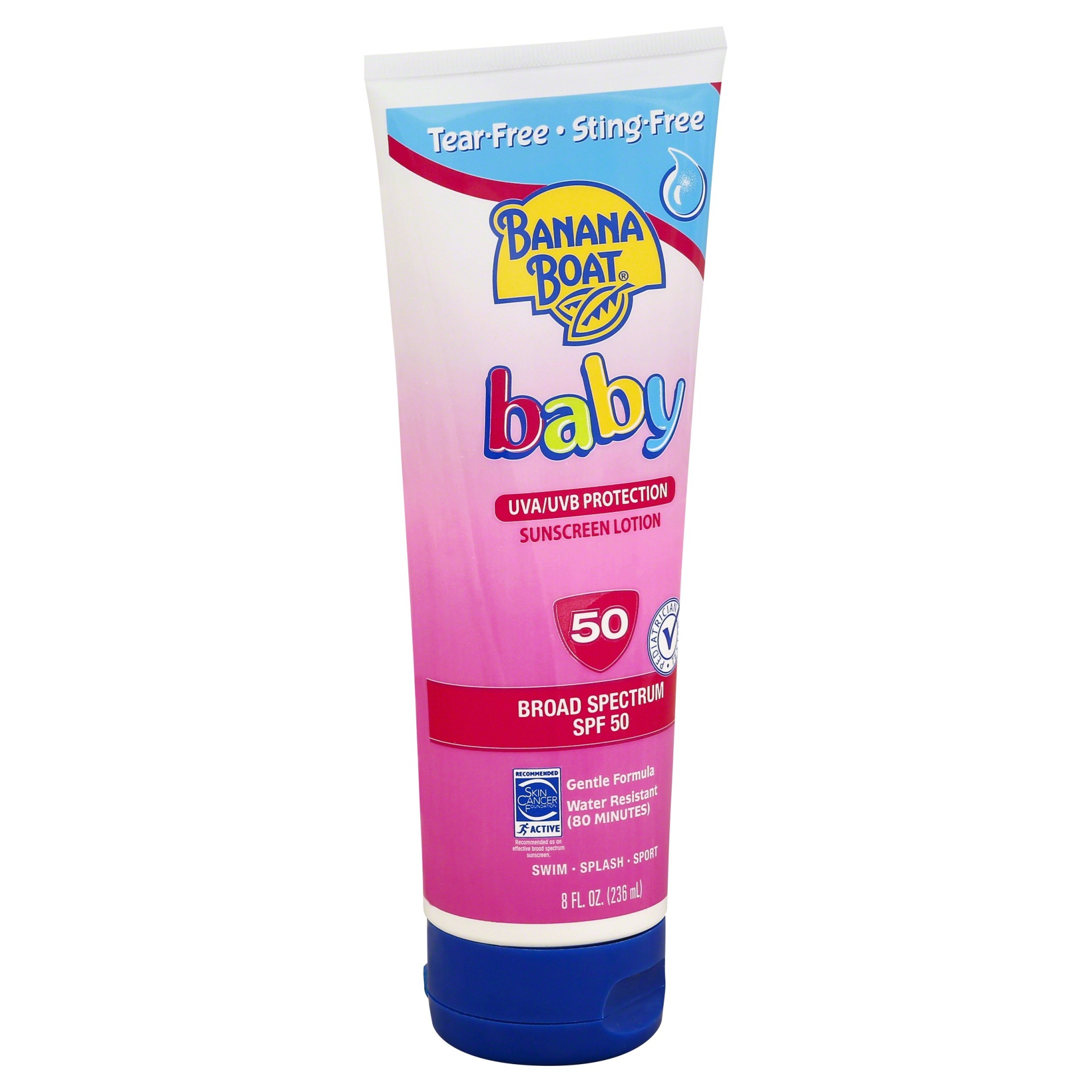 slide 1 of 1, Banana Boat Simply Protect Baby Lotion - SPF 50, 6 fl oz