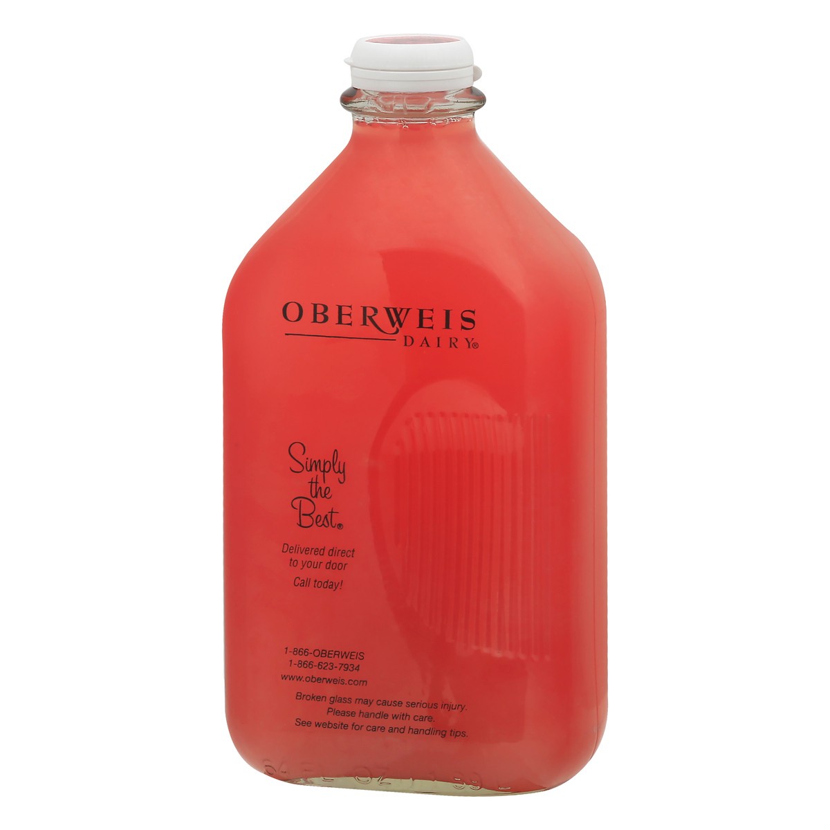 slide 3 of 11, Oberweis Raspberry Lemonade, 64 fl oz