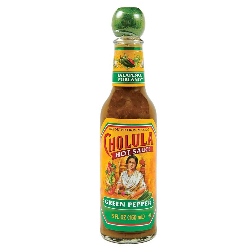 slide 1 of 16, Cholula Green Pepper Hot Sauce - 5 fl oz, 5 fl oz