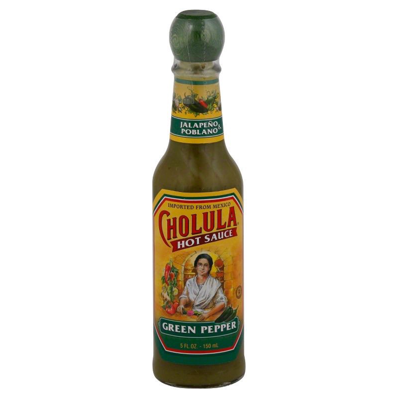 slide 1 of 16, Cholula Green Pepper Hot Sauce - 5 fl oz, 5 fl oz