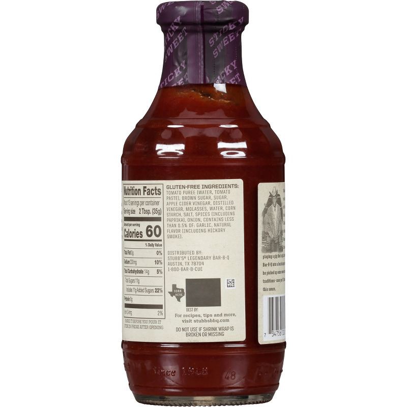 slide 10 of 14, Stubb's Sticky Sweet BBQ Sauce - 18oz, 18 oz