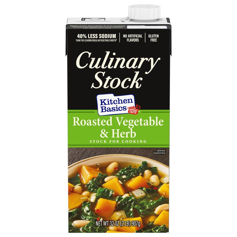 slide 1 of 5, Kitchen Basics Roasted Vegetable & Herb Culinary Stock 32 oz, 32 oz