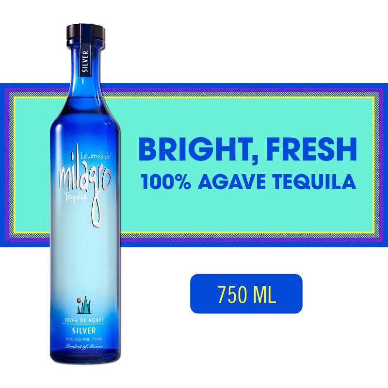 slide 2 of 9, Milagro Silver Tequila - 750ml Bottle, 750 ml