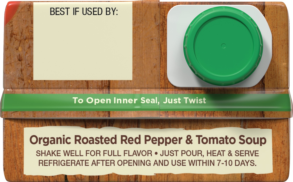 slide 6 of 9, Pacific Organic Roasted Red Pepper & Tomato Soup, 32 oz