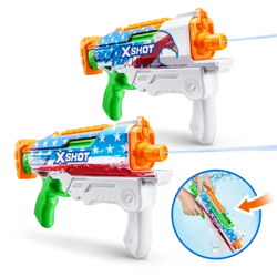 Xshot Fast-Fill Skins Hyperload USA Water Blaster - 2 Pack