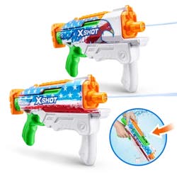 Xshot Fast-Fill Skins Hyperload USA Water Blaster - 2 Pack