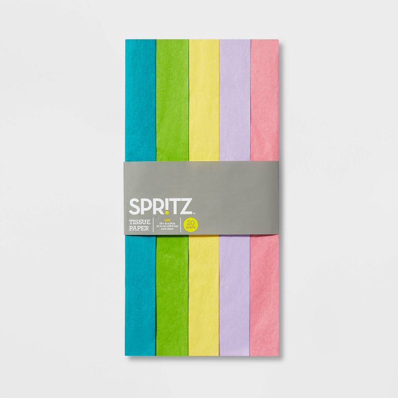 slide 3 of 3, Bright Colors Banded Tissue - Spritz™, 1 ct