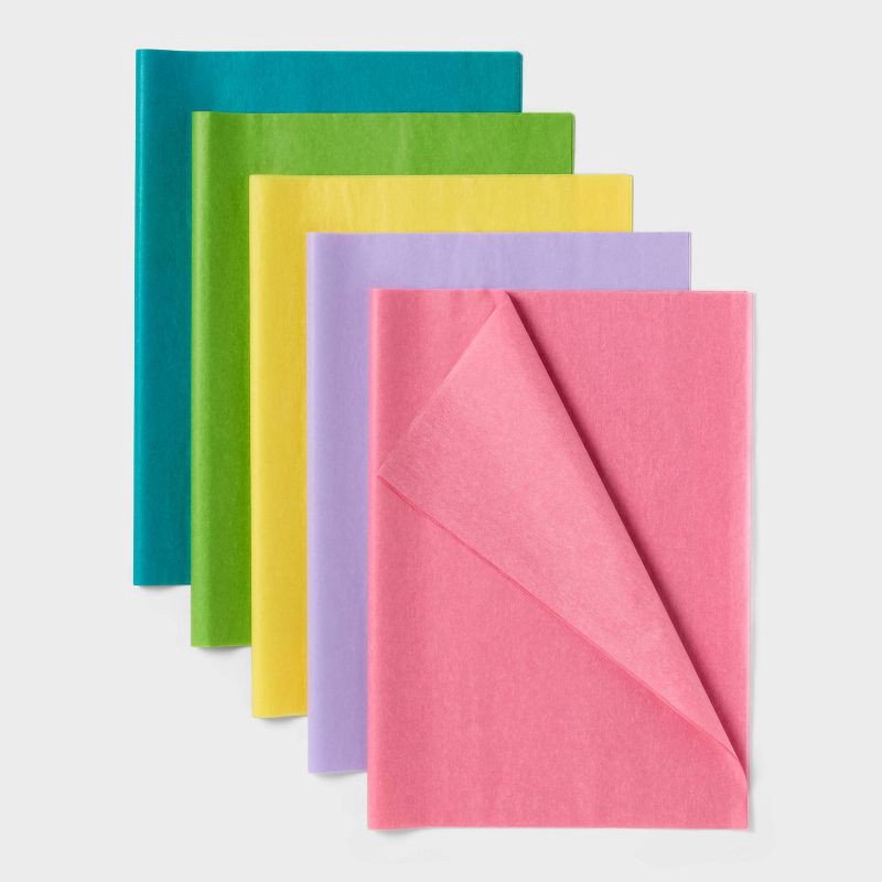 slide 1 of 3, 20ct Tissue Paper Colored - Spritz™: Multicolor Gift Packaging for Birthday & Easter, 20 Sheets, 16.5" x 24", 20 ct, 20 sheets