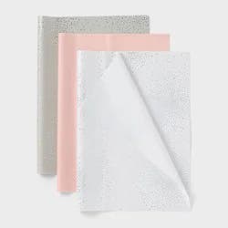20ct Foil Dots Gift Wrap Tissue Gray/Pink/White - Spritz™: Wrapping Tissue for All Occasions, 20 Sheets