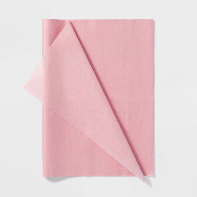 slide 1 of 3, 8ct Pegged Tissue Papers Pink - Spritz™, 8 ct