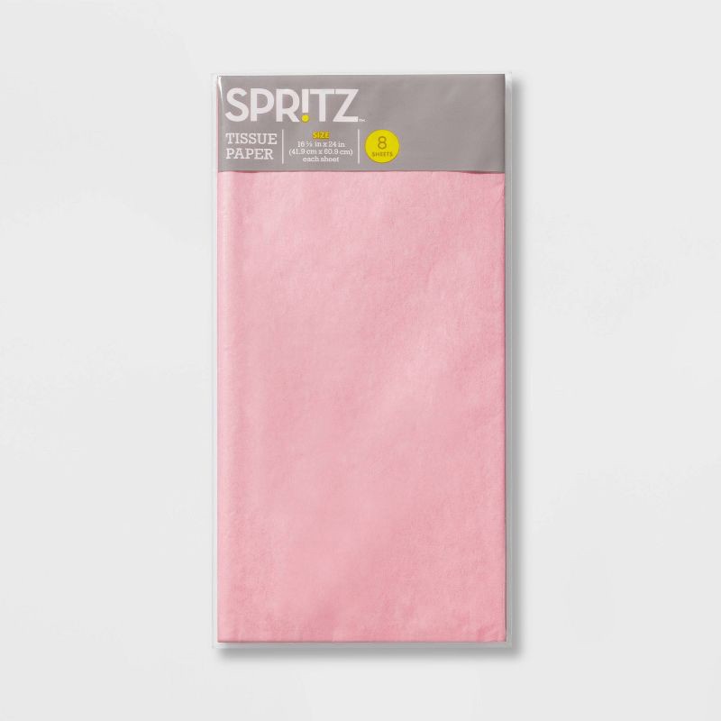 slide 3 of 3, 8ct Pegged Tissue Papers Pink - Spritz™, 8 ct
