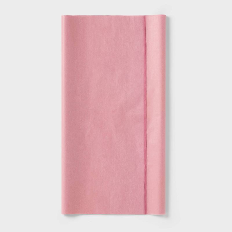 slide 1 of 3, 8ct Tissue Paper Pink - Spritz™: Gift Bag Tissue for Fall & Easter, Solid Pattern, 16.5" x 24", 8 ct