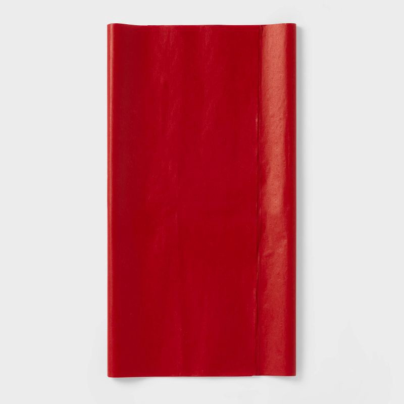 slide 1 of 3, 8ct Tissue Paper Red - Spritz™: Gift Packaging Accessories for All Occasions, Solid Pattern, 16.5" x 24", 8 ct