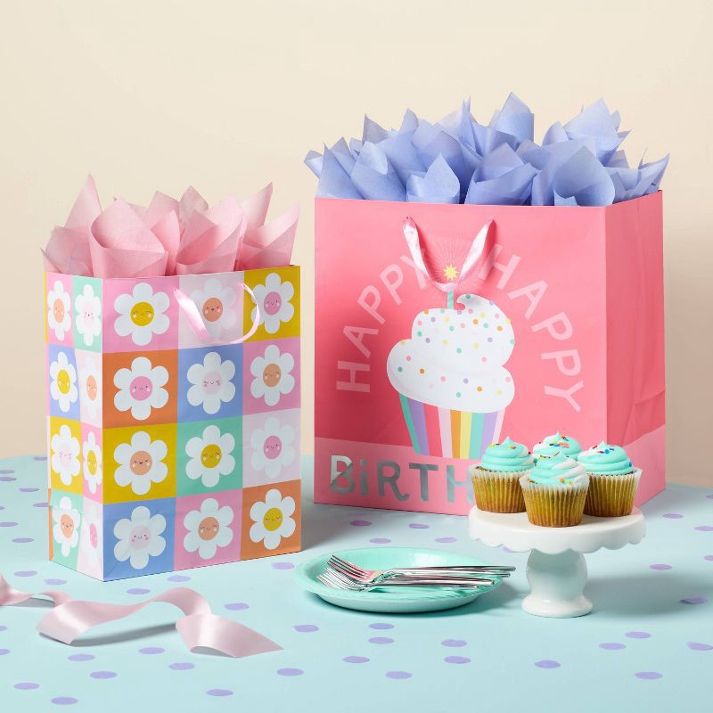 slide 2 of 3, 8ct Tissue Paper Purple - Spritz™: Gift Bag Accessory, Solid Fall Pattern, 16.5" x 24", 8 ct