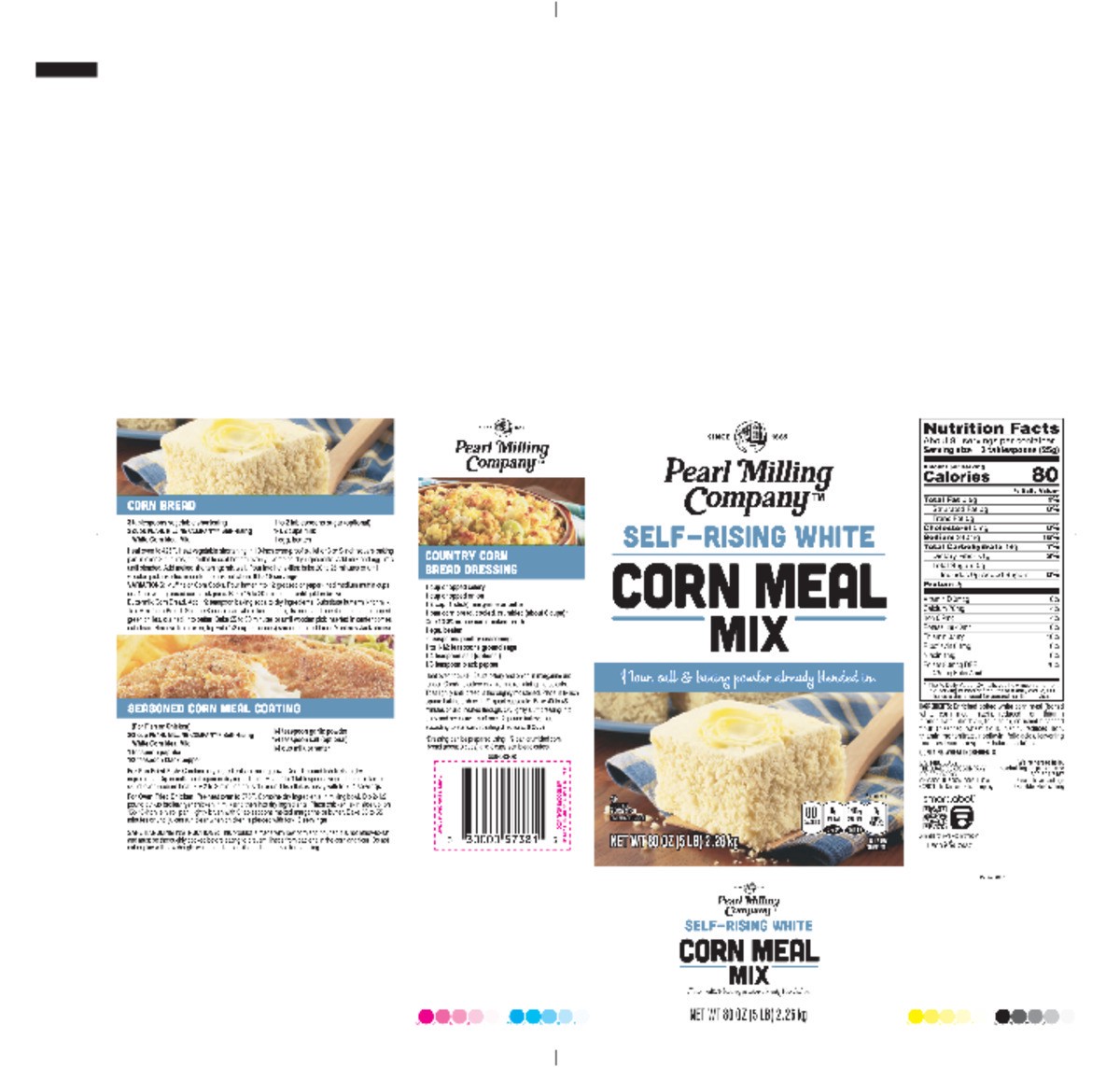 slide 7 of 12, Pearl Milling Company Self Raising White Corn Meal Mix - 80 oz, 80 oz