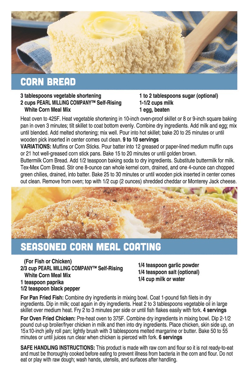 slide 12 of 12, Pearl Milling Company Self Raising White Corn Meal Mix - 80 oz, 80 oz