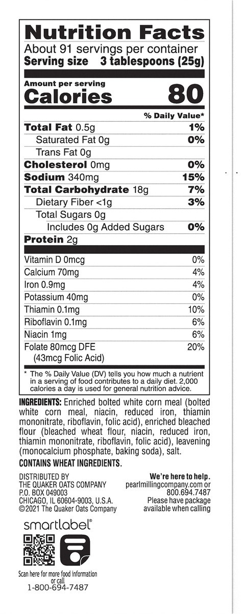 slide 2 of 12, Pearl Milling Company Self Raising White Corn Meal Mix - 80 oz, 80 oz