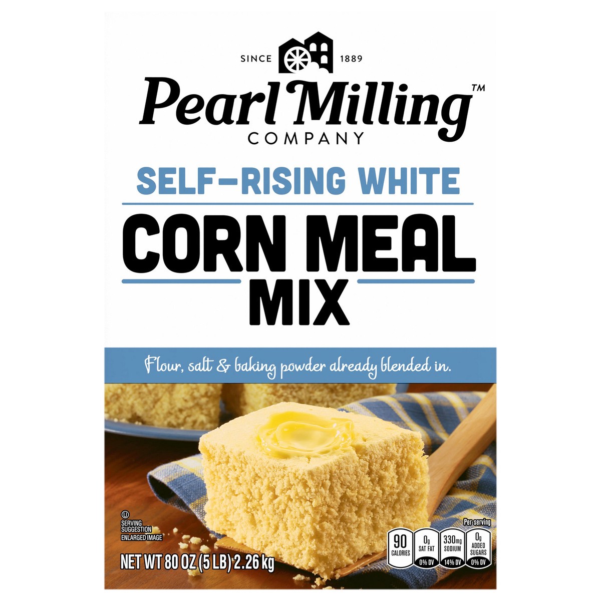 slide 1 of 12, Pearl Milling Company Self Raising White Corn Meal Mix - 80 oz, 80 oz