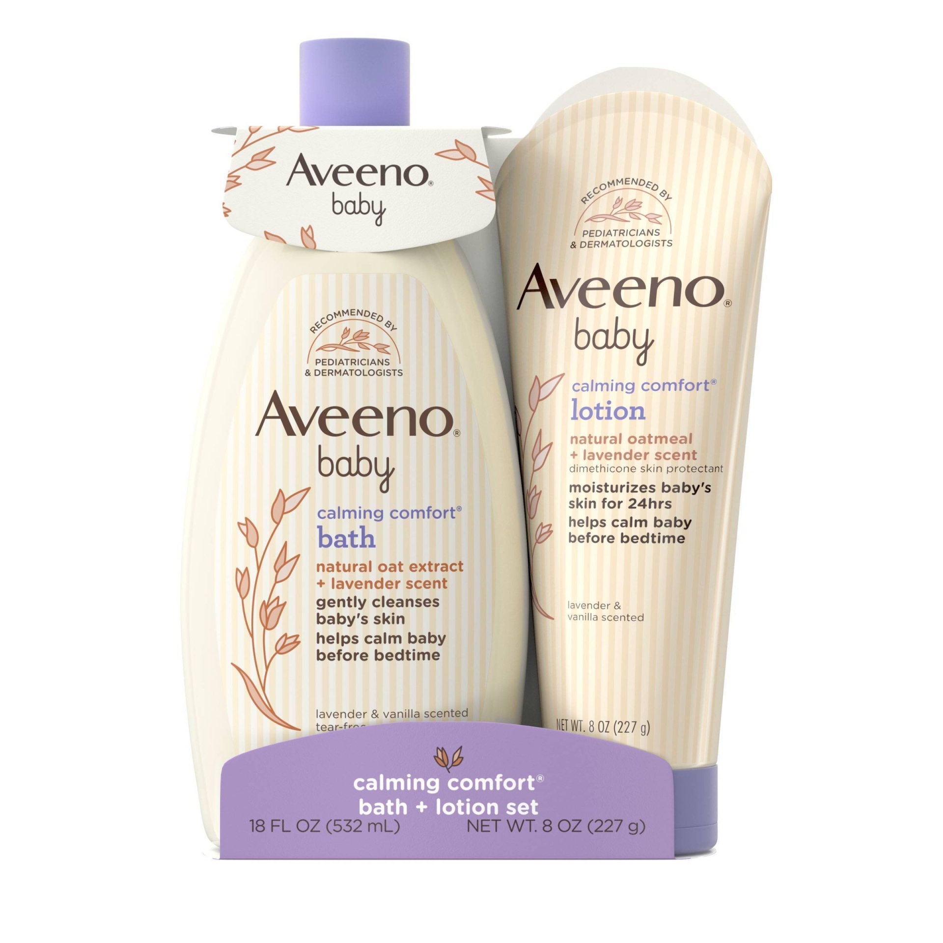 slide 1 of 14, Aveeno Baby Calming Comfort Gift Set - 8oz, 8 oz