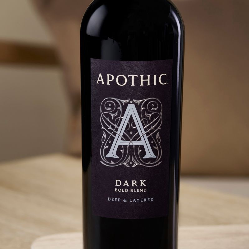 slide 3 of 5, Apothic Dark Red Blend Red Wine - 750ml Bottle, 750 ml