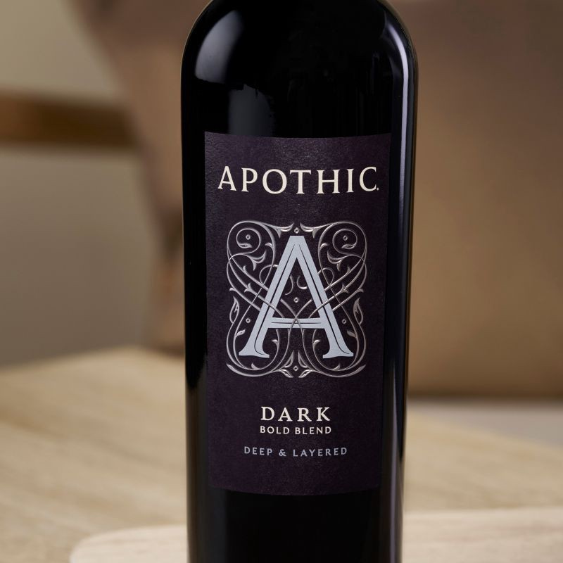 slide 4 of 6, Apothic Dark Red Blend Red Wine - 750ml Bottle, 750 ml