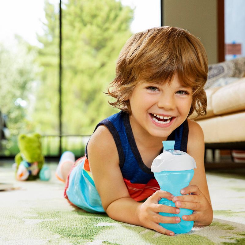 slide 2 of 6, Munchkin Click Lock 9oz Bite Proof Sippy Cup - 2pk - Blue/Green, 2 ct; 9 oz