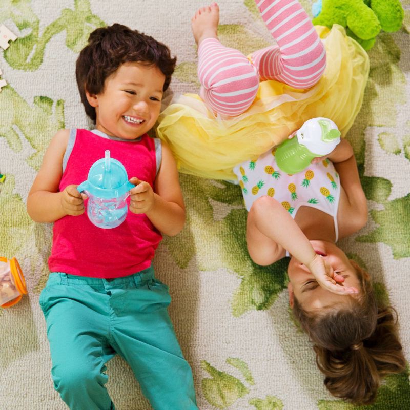 slide 3 of 6, Munchkin Click Lock 9oz Bite Proof Sippy Cup - 2pk - Blue/Green, 2 ct; 9 oz