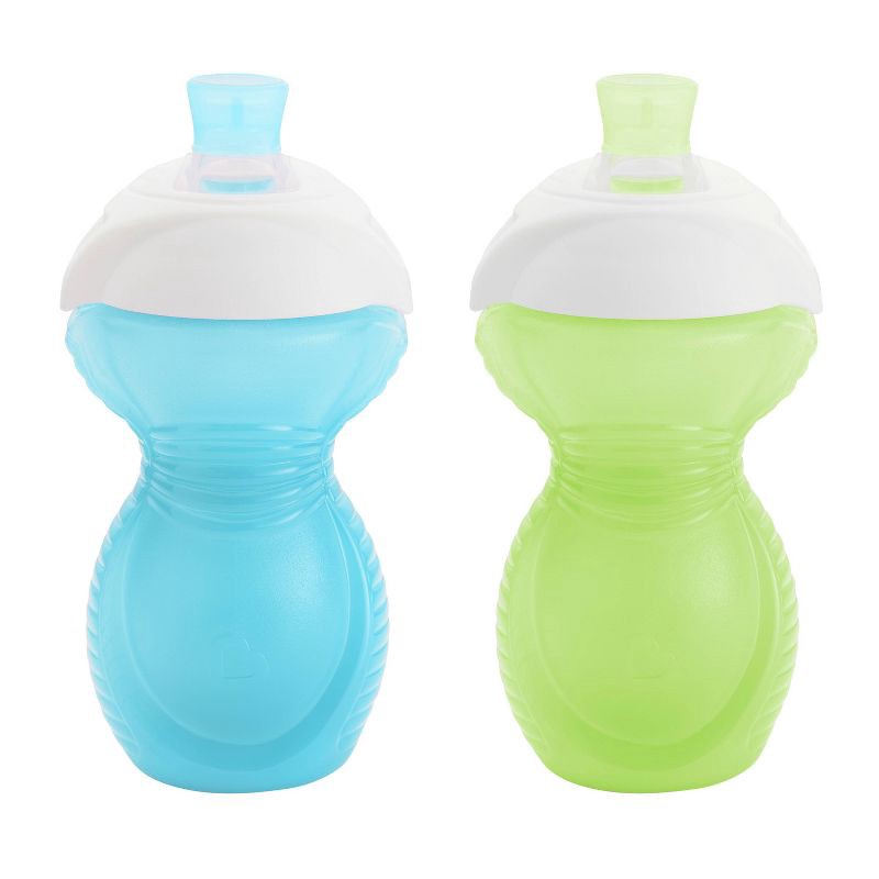 slide 1 of 6, Munchkin Click Lock 9oz Bite Proof Sippy Cup - 2pk - Blue/Green, 2 ct; 9 oz