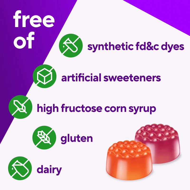 slide 8 of 11, Vitafusion Vitamin D3 Gummy Vitamins - Peach, Blackberry and Strawberry Flavored - 150ct, 150 ct