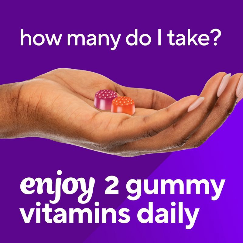 slide 9 of 11, Vitafusion Vitamin D3 Gummy Vitamins - Peach, Blackberry and Strawberry Flavored - 150ct, 150 ct