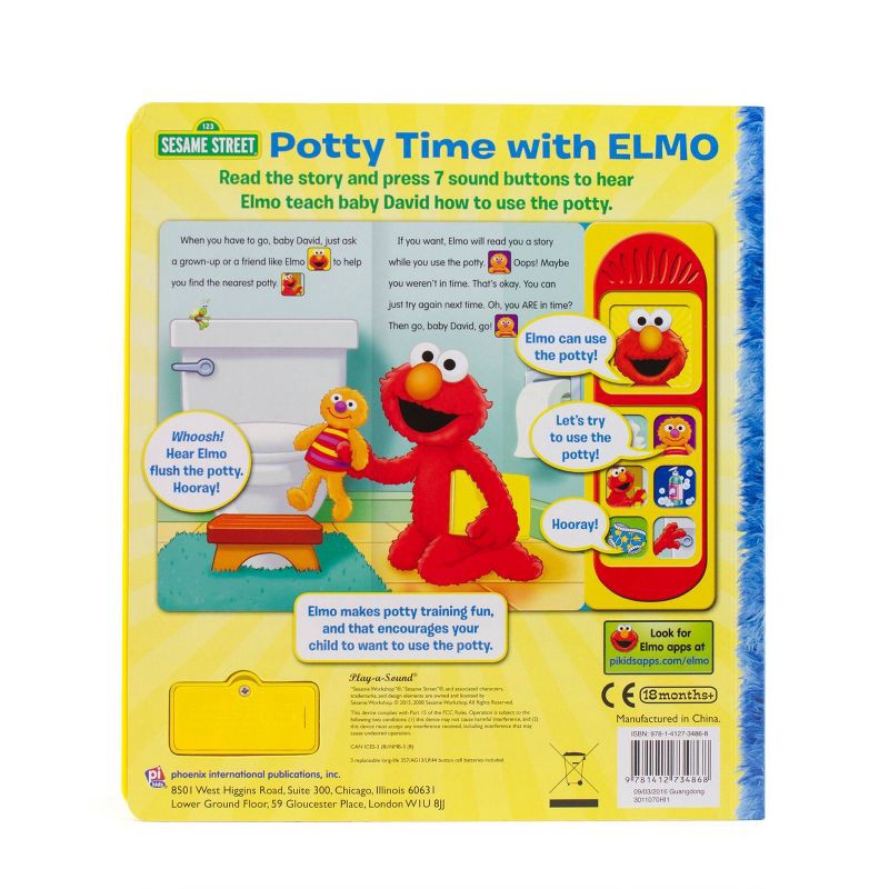 slide 4 of 9, Sesame Street Potty Time with Elmo Sound Book - by Kelli Kaufmann (Board Book), 1 ct