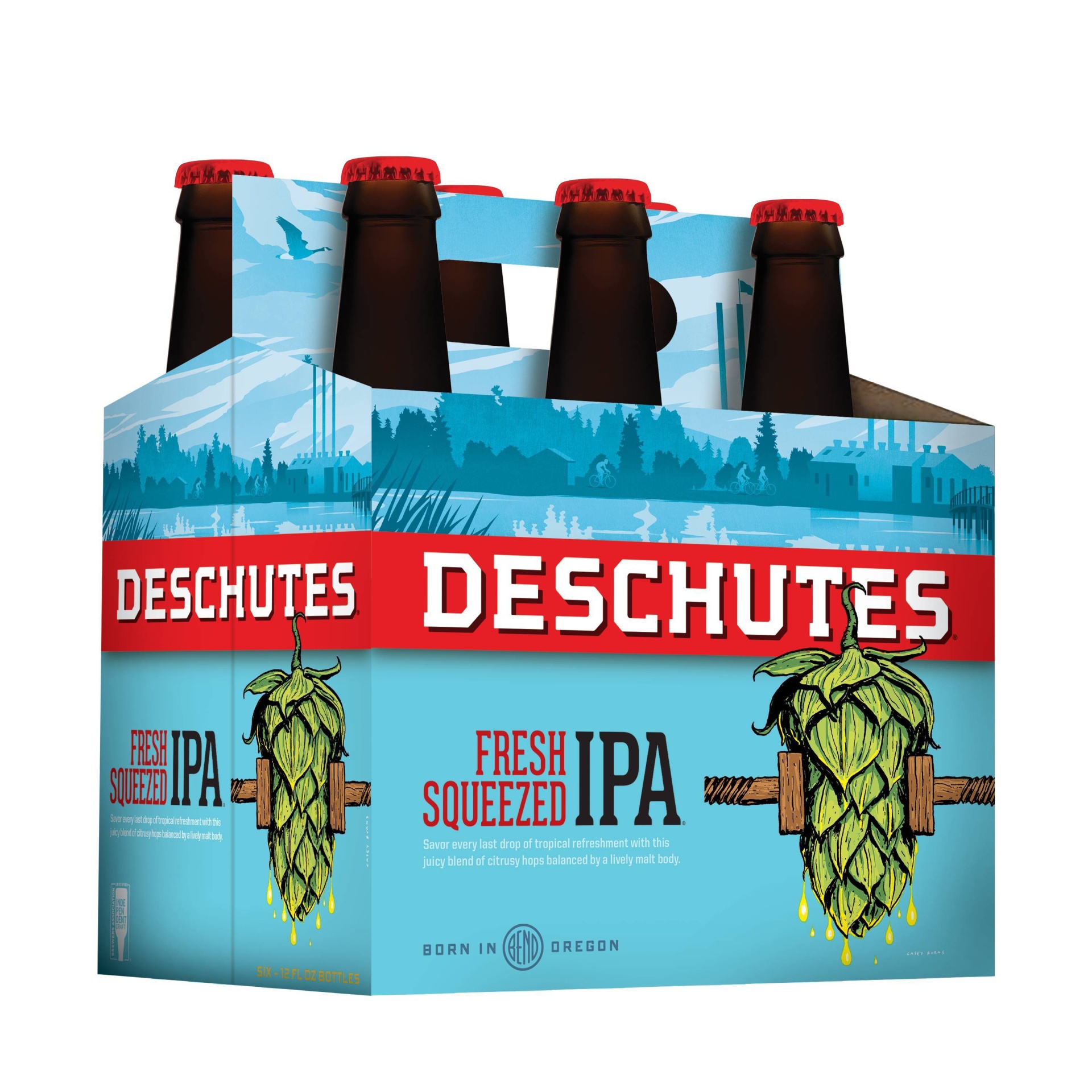 slide 1 of 1, Deschutes Brewery Deschutes Fresh Squeezed IPA Beer - 6pk/12 fl oz Bottles, 6 ct; 12 fl oz