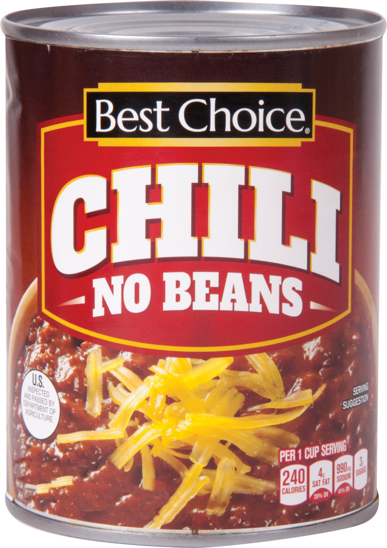 slide 1 of 1, Best Choice Chili With No Beans, 19 oz