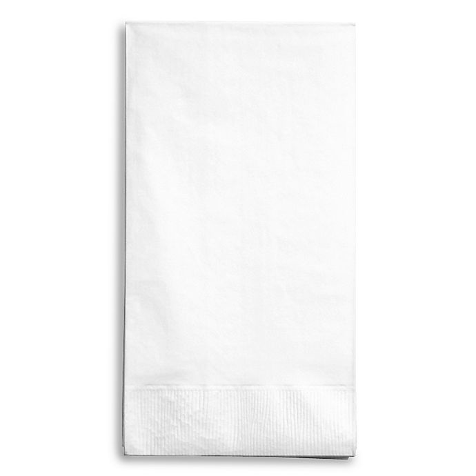 slide 1 of 1, Creative Converting 2-Ply Paper Guest Towels - White, 100 ct