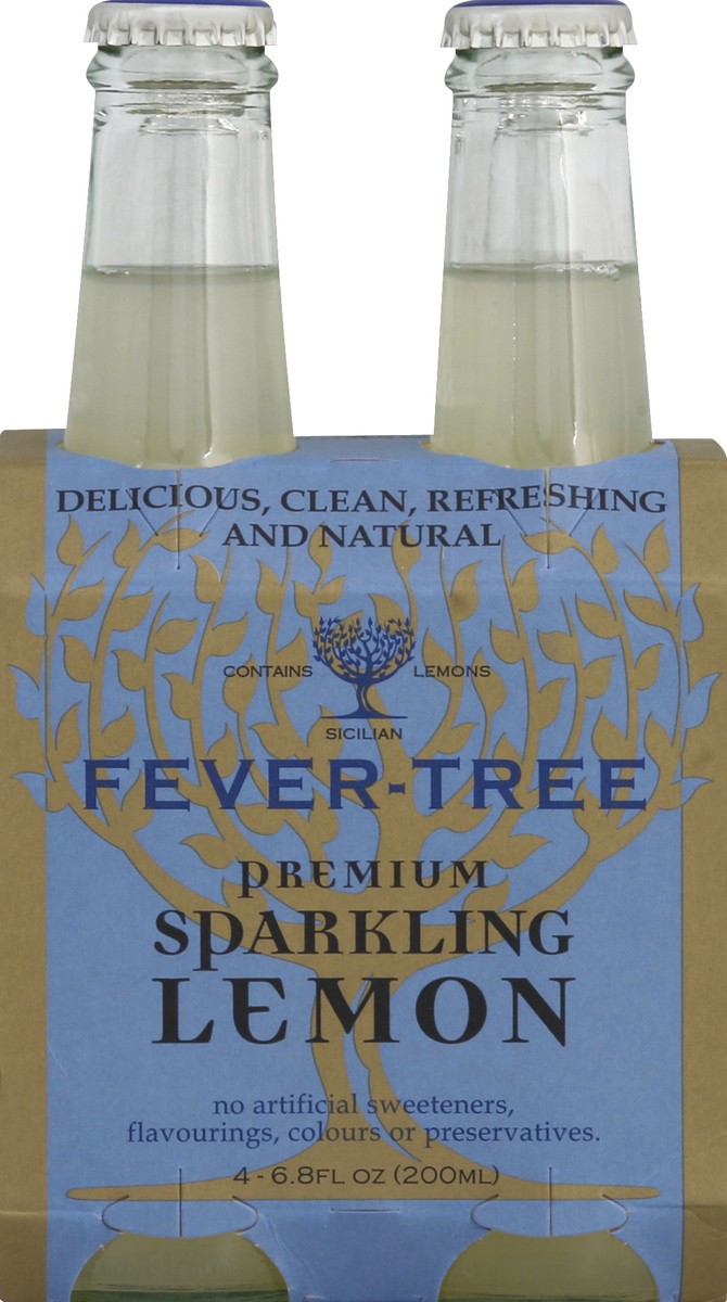 slide 3 of 4, Fever-Tree Premium Sparkling Lemon - 4 ct; 6.8 fl oz, 4 ct; 6.8 fl oz