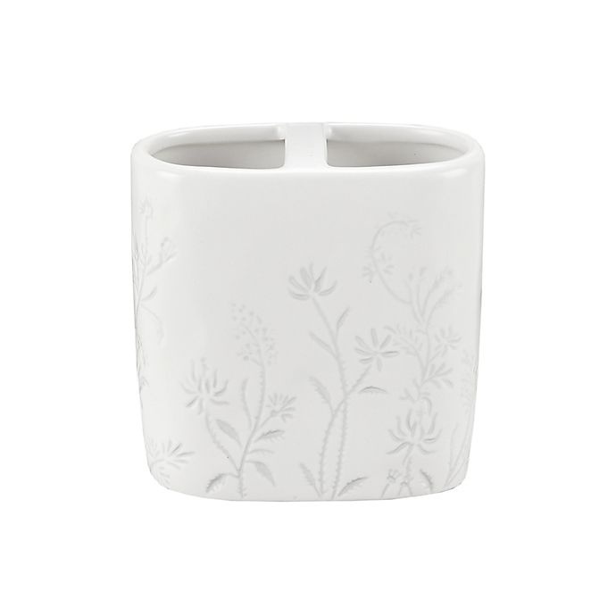 slide 1 of 2, Bee & Willow Home Grey Gardens Toothbrush Holder, 1 ct