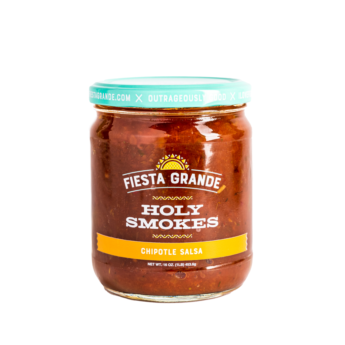 slide 1 of 1, La Fiesta Fiesta Grande Holy Smokes Chipotle Salsa, 16 oz