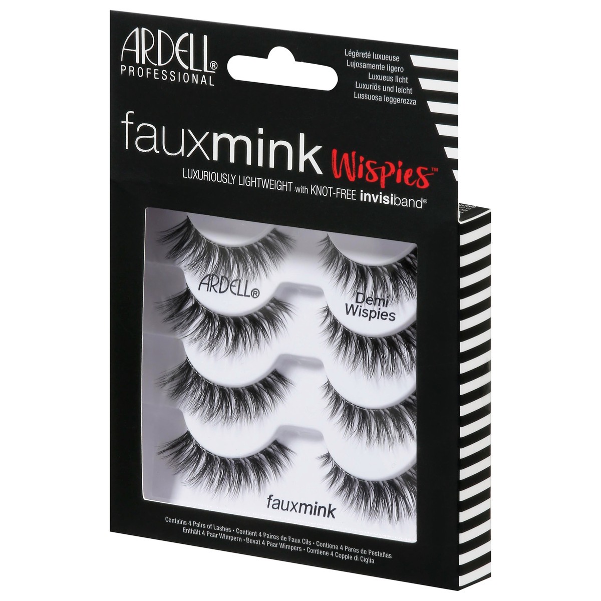 slide 4 of 13, Ardell Fauxmink Wispies Lashes 4 ea, 4 ct