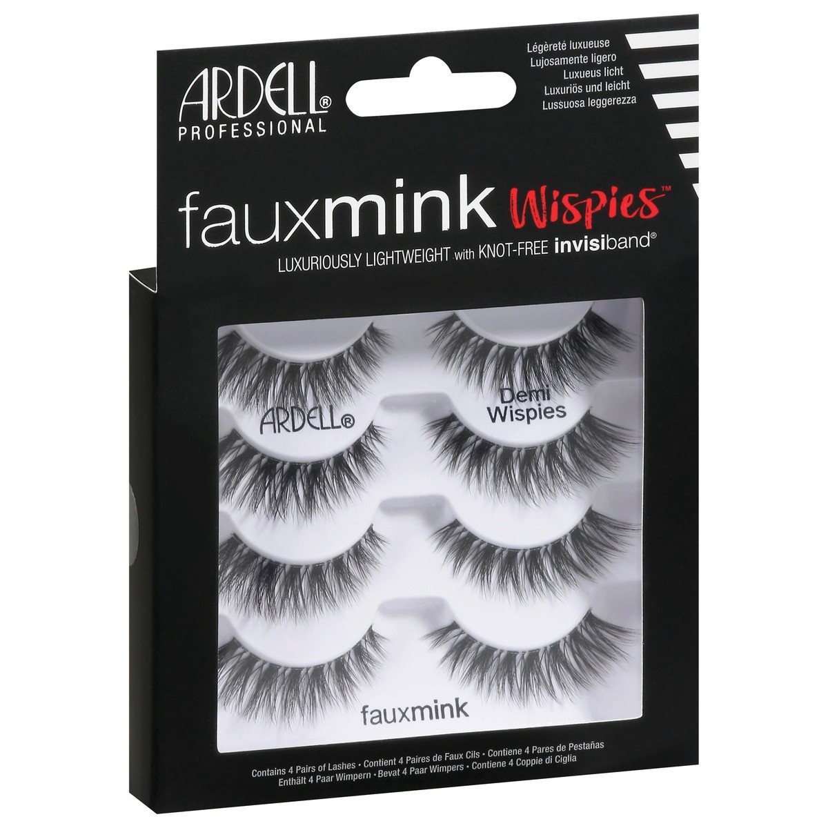 slide 9 of 13, Ardell Fauxmink Wispies Lashes 4 ea, 4 ct