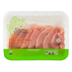 Nature's Promise Turkey Breast Cutlets Thin Sliced Fresh