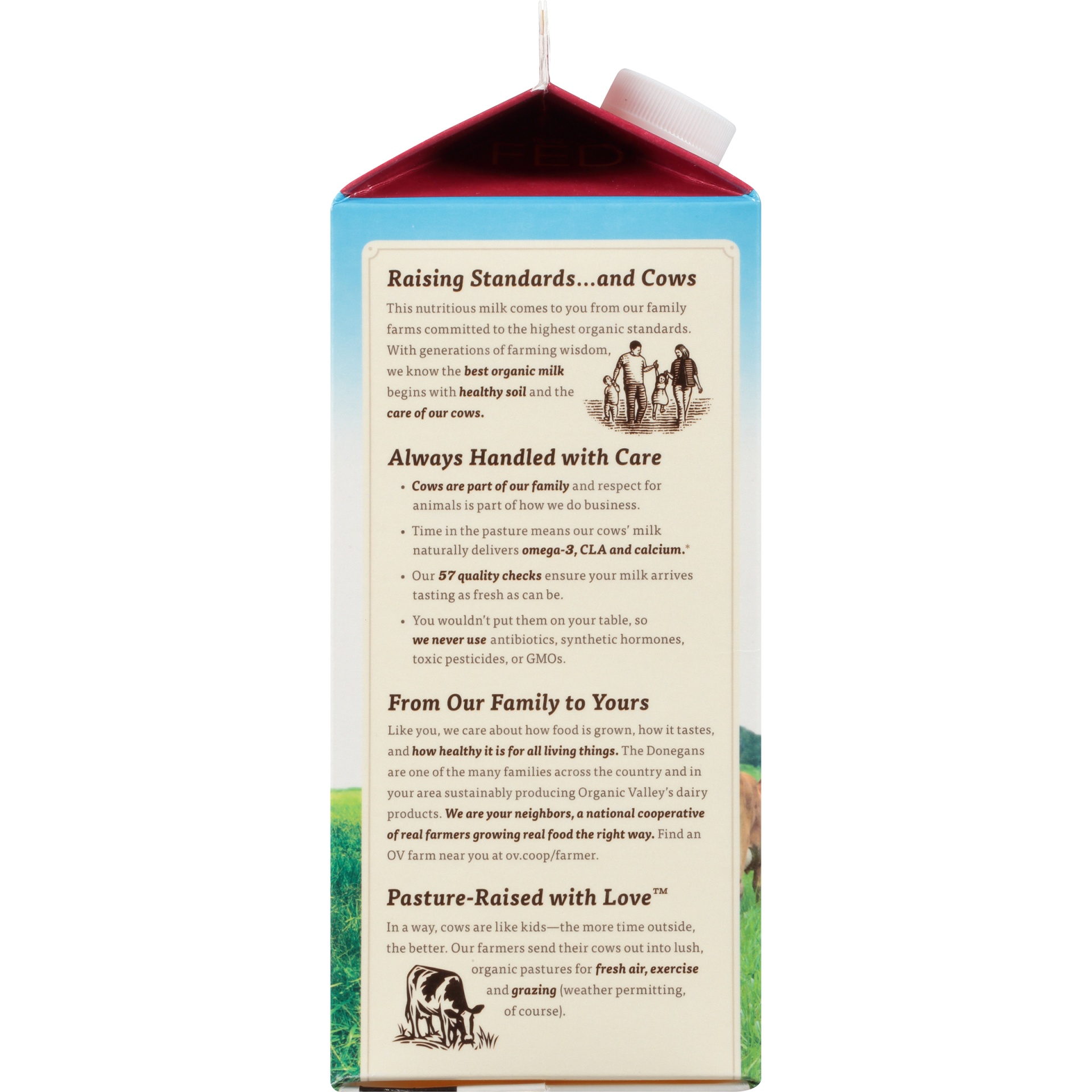 slide 3 of 8, Organic Valley Ultra Pasturized Whole Milk, 1/2 gal