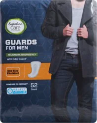 Signature Select/care Incontinence Male Guards For Men - 52 Count