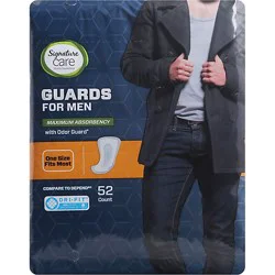 Signature Select/care Incontinence Male Guards For Men - 52 Count