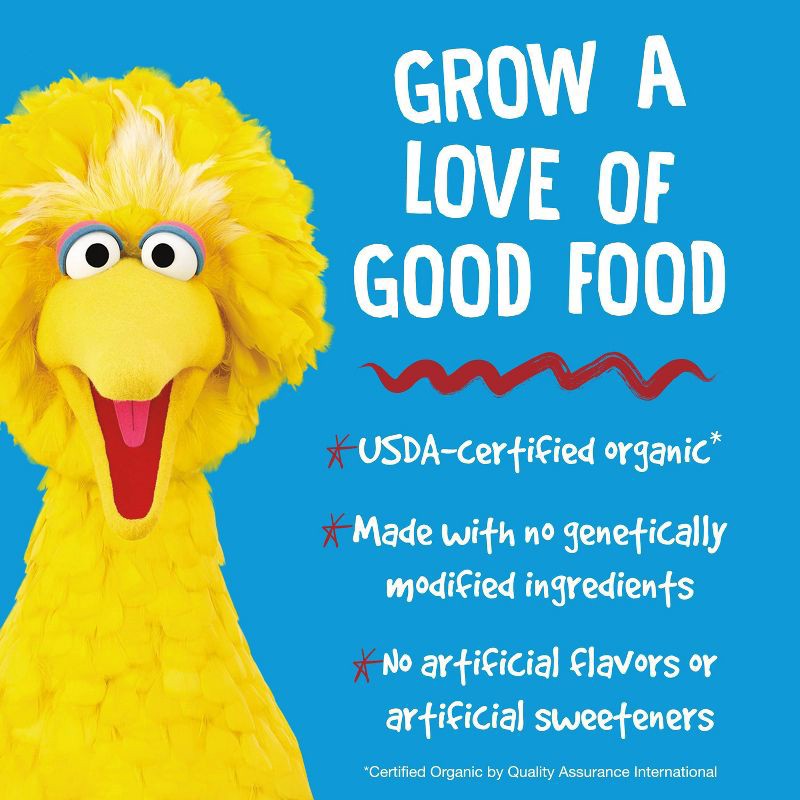 slide 4 of 10, Earth's Best Organic Apple Toddler Snack Bars Sesame Street Sunny Days - 7ct, 7 ct