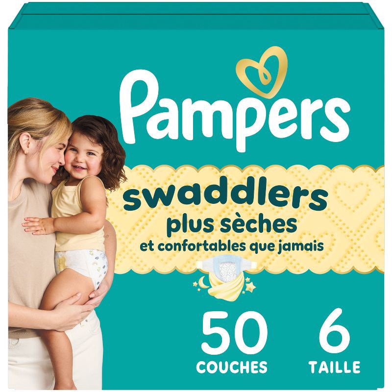 slide 1 of 16, Pampers Swaddlers Sensitive Disposable Diapers - Size 6 - 50ct, 6 x 50 ct