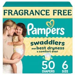 Pampers Swaddlers Sensitive Disposable Diapers - Size 6 - 50ct