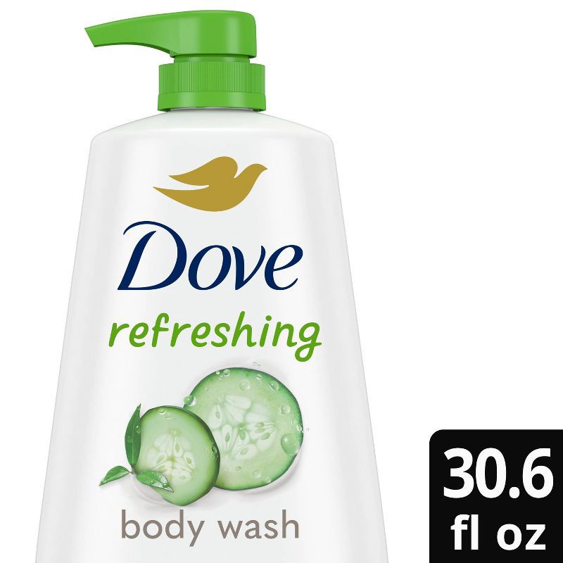 slide 1 of 12, Dove Beauty Refreshing Body Wash Pump - Cucumber & Green Tea - 30.6 fl oz, 30.6 fl oz