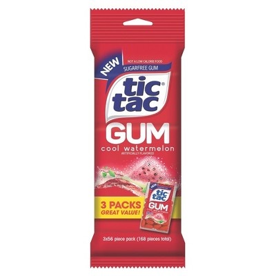 slide 1 of 1, Tic Tac Cool Watermelon Gum, 3 ct