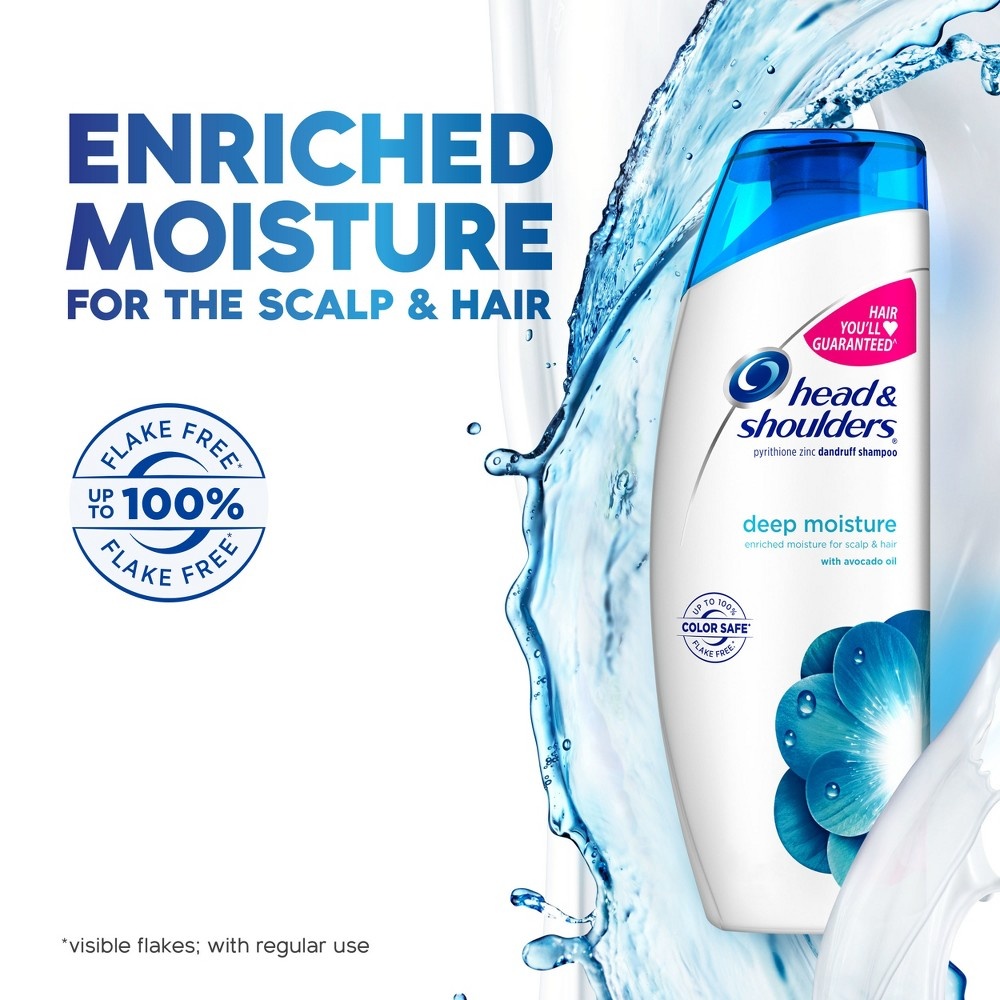 slide 4 of 6, Head & Shoulders Deep Moisture Daily Shampoo, 12.8 fl oz